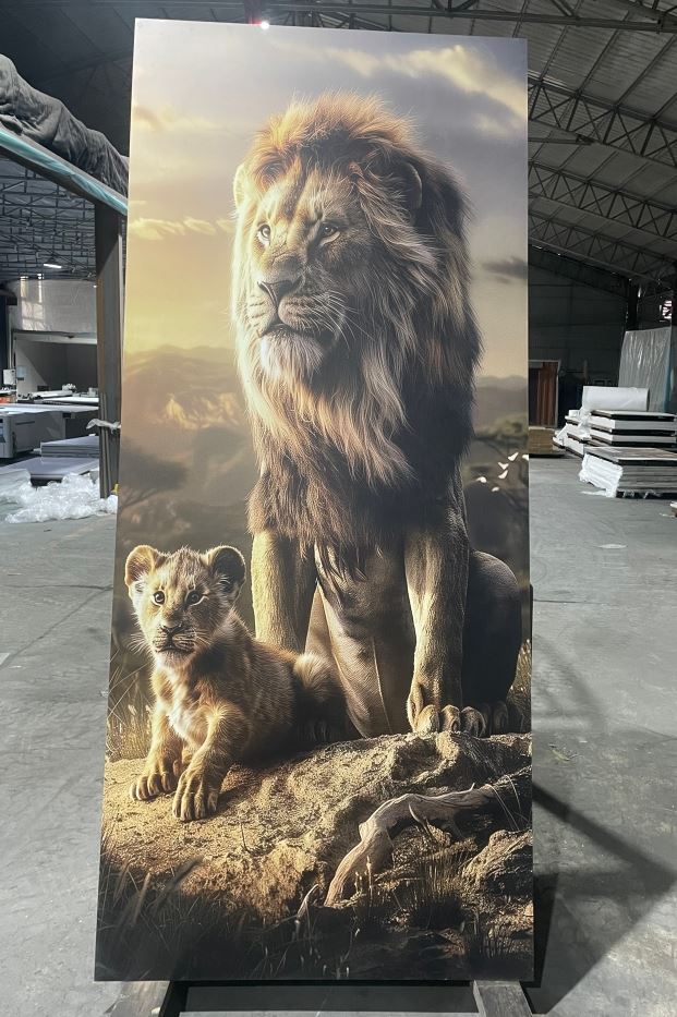 3D Travertine Texture UV Wall Panel factory